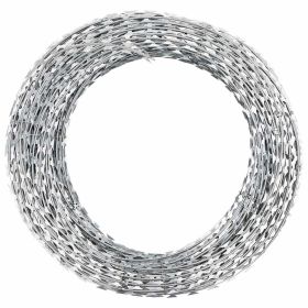 BTO-22 Clipped Concertina Razor Wire Galvanized Steel 196.9'