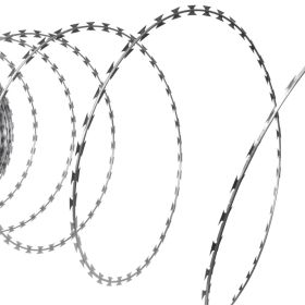 Razor Wire Helical Wire Roll Galvanized Steel 328.1'