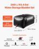 Water Storage Bladder, 63.4 Gal Collapsible Water Storage Bag, Wear-Resistant 1000D PVC Soft Waters Bag, Leakproof Camping Tank Containers for Garden
