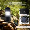 LED Camping Lanterns, 4 Pack Rechargeable Camping Flashlights, Solar & USB Charging, Portable Collapsible, Bulit to Last Lights, As Power Bank, for Hi