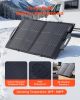 100W Bifacial Solar Panel, 16BB N-Type Foldable Monocrystalline Solar Panel Charger 24% Efficiency, Portable with MC4 Output, USB-A (QC3.0), Type-C &