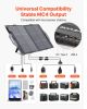 100W Bifacial Solar Panel, 16BB N-Type Foldable Monocrystalline Solar Panel Charger 24% Efficiency, Portable with MC4 Output, USB-A (QC3.0), Type-C &