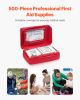 First Aid Kit, 500 Pieces, 600D Nylon Large Survival First Aid Bag, Emergency Medical Supplies, for Home, Car, Office, Travel, Camping, Truck, Hiking,