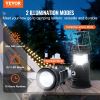 LED Camping Lanterns, 4 Pack Rechargeable Camping Flashlights, Solar & USB Charging, Portable Collapsible, Bulit to Last Lights, As Power Bank, for Hi