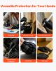 Disposable Gloves, 4.5 Mil Black Nitrile Gloves with Textured Fingertips, Latex & Powder-Free, Food-Grade, Puncture Resistance, Ideal for Medical Exam