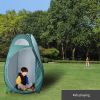 Pop Up Privacy Shower Tent Quick Setup Waterproof Zipper Closure Portable Outdoor Changing Room for Camping Beach RV Travel Compact Bath Tent with Com