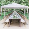 Canopy Tent for Patio Garden;  Outdoor Open Gazebo BBQ Tent for Air circulation;  Sunshade Shelter Pavilion for Party Wedding Catering Gazebo Garden B